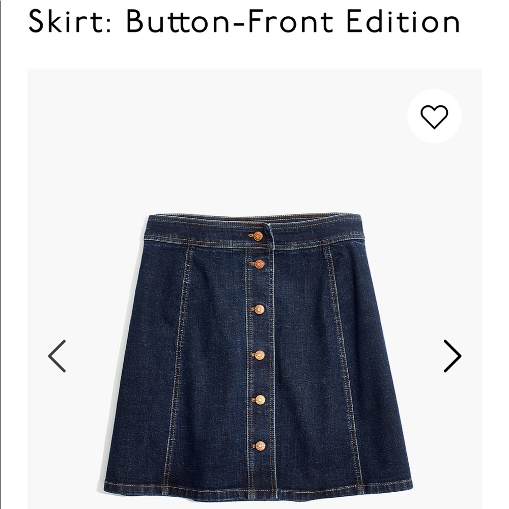 Madewell denim skirt